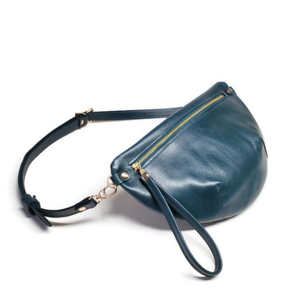 Harper Belt Bag In Mediterranean Blue - One of a kind