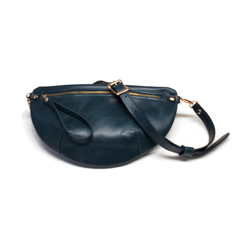 Harper Belt Bag In Mediterranean Blue - One of a kind