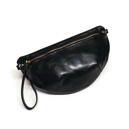 Harper Belt Bag In Black Calfskin