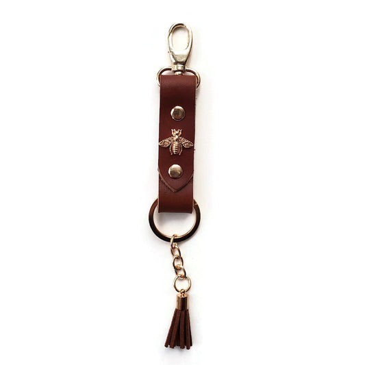 Saddle Tan Bee Keychain / more colors available