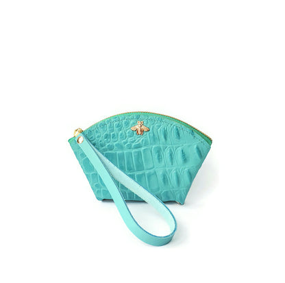 Fan Zip Wallet In Turquoise