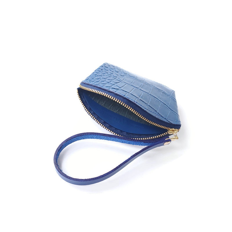 Fan Zip Wallet In Royal Blue