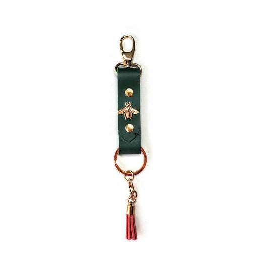 Emerald Green Bee Keychain / more colors available