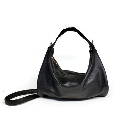 Melina Mini Hobo Handbag in Black