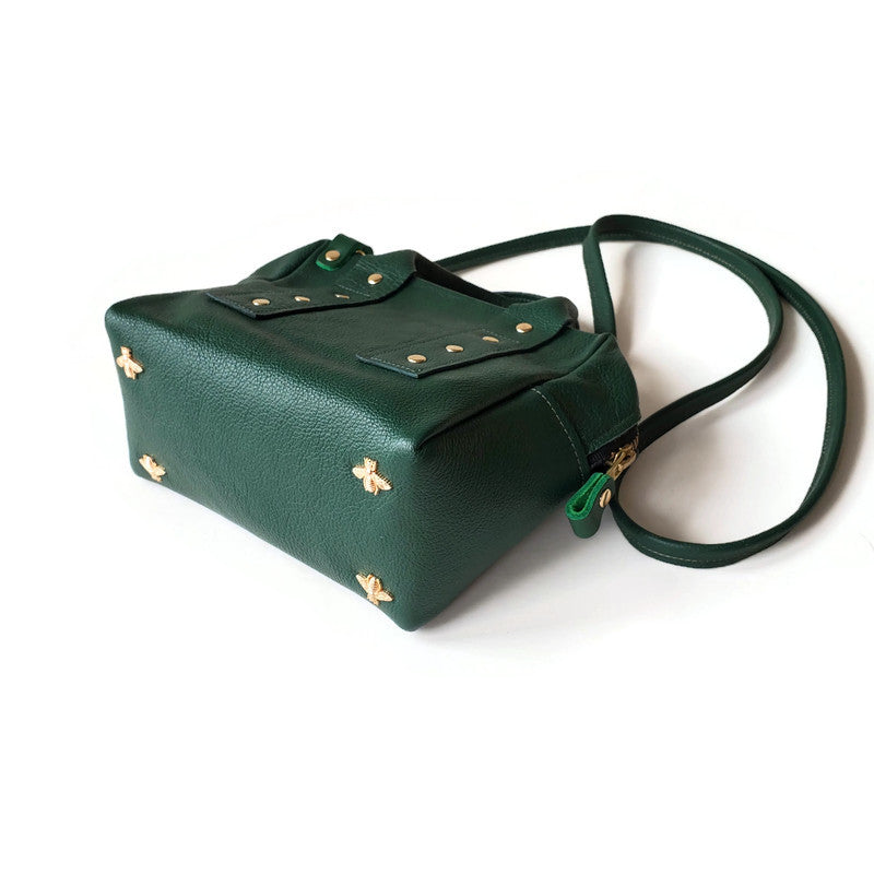 Boxer Mini Tote Bag in Emerald Green