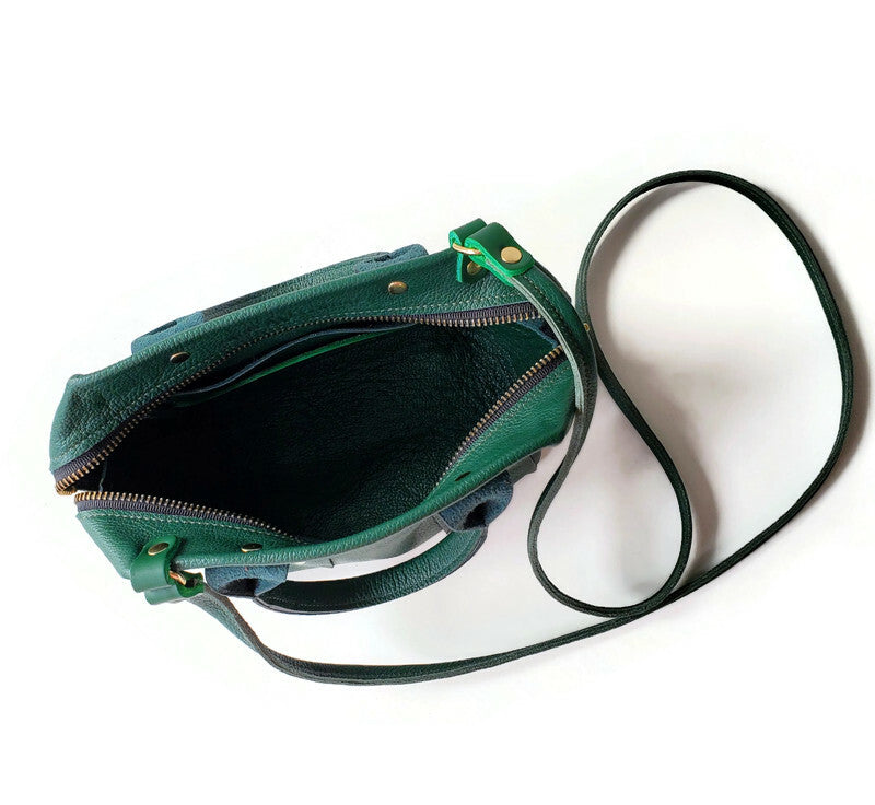 Boxer Mini Tote Bag in Emerald Green