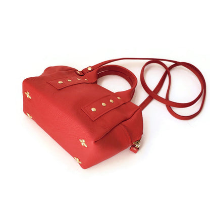 Boxer Mini Tote Bag in Red