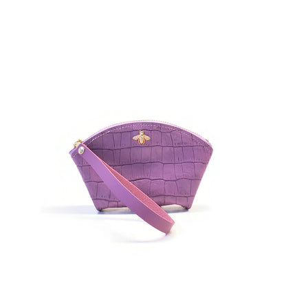 Fan Zip Wallet in Lilac