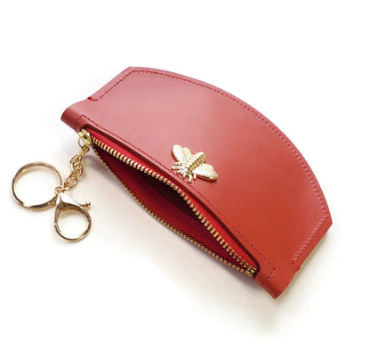 Bee wallet in red