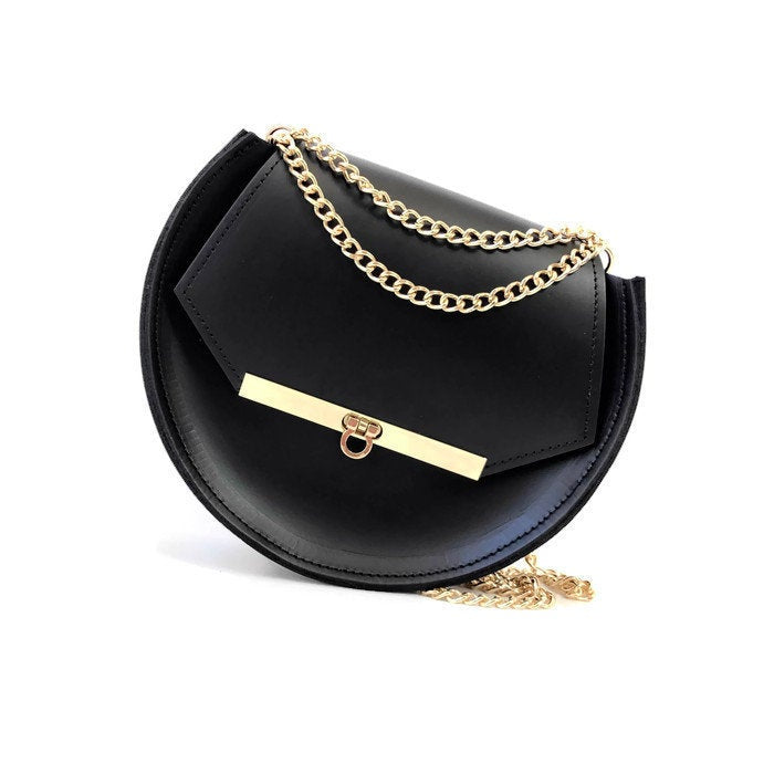 Loel mini crossbody bag in black – Angela Valentine Handbags