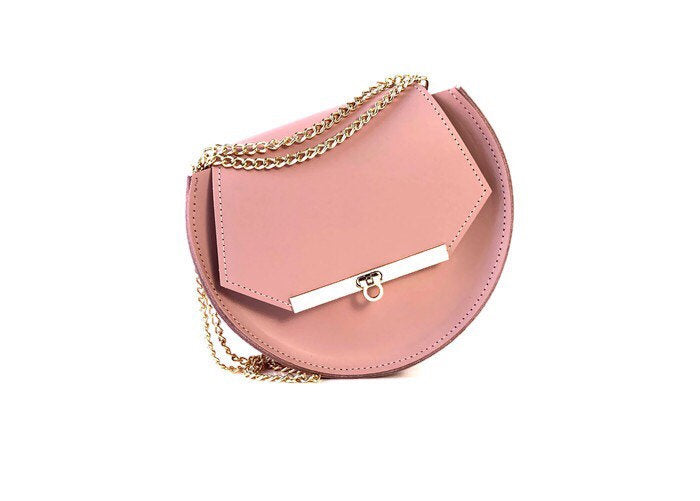 Loel mini crossbody bag in blush pink