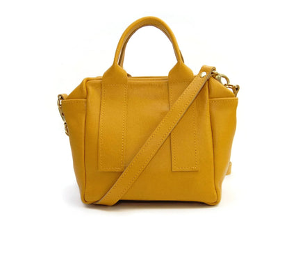 Box Bag in mustard yellow